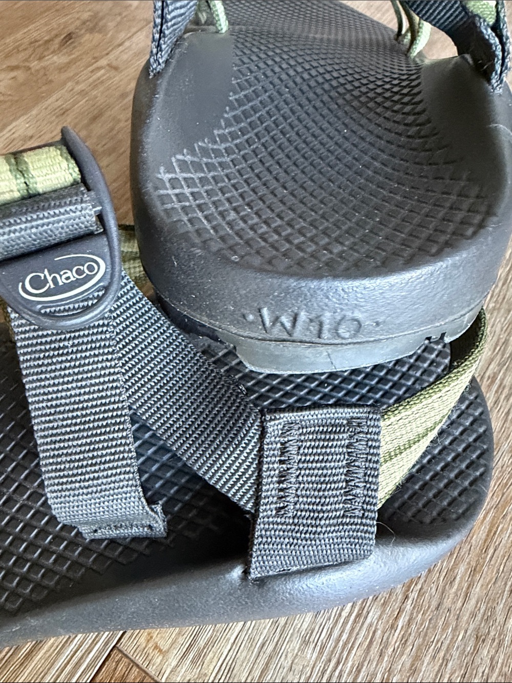 Chaco Women's Strappy Sandals in Olive and Gray - Picture 3 of 3